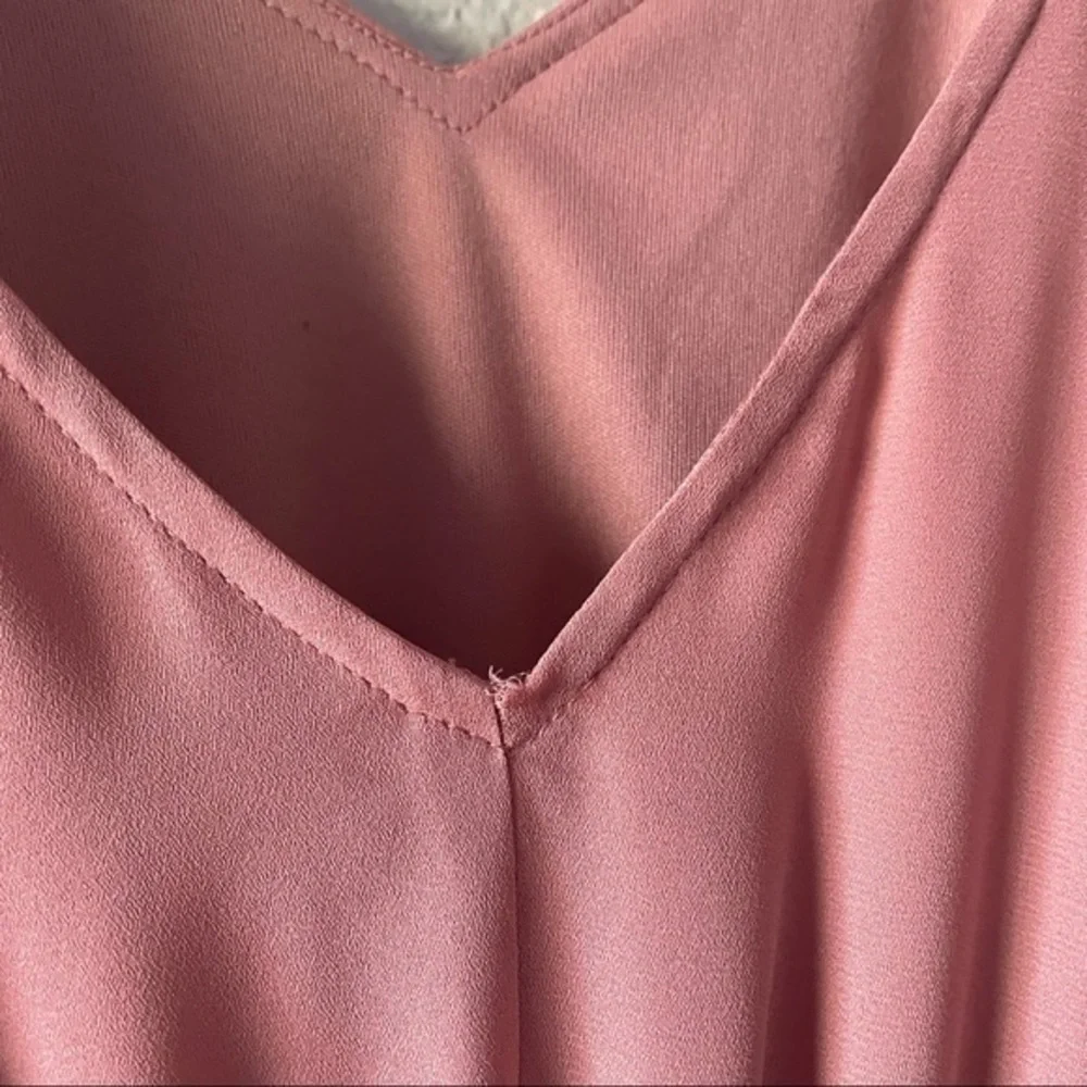 NWOT SMYMM Dark Pink Kendall Sleeveless Maxi Dress - Rustic Mauve Crisp